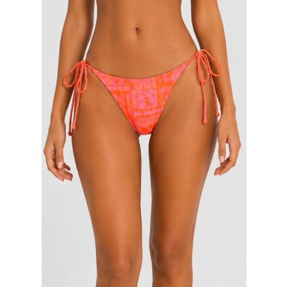 Honolua Surf Co. Women's Orange Pele Lahaina Bathing Suit Tie Bottom Size XL NWT